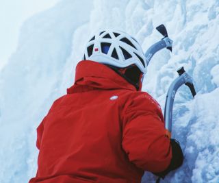 Ice climbing in Alta Badia